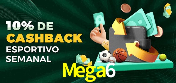 10% de bônus de cashback na Mega6